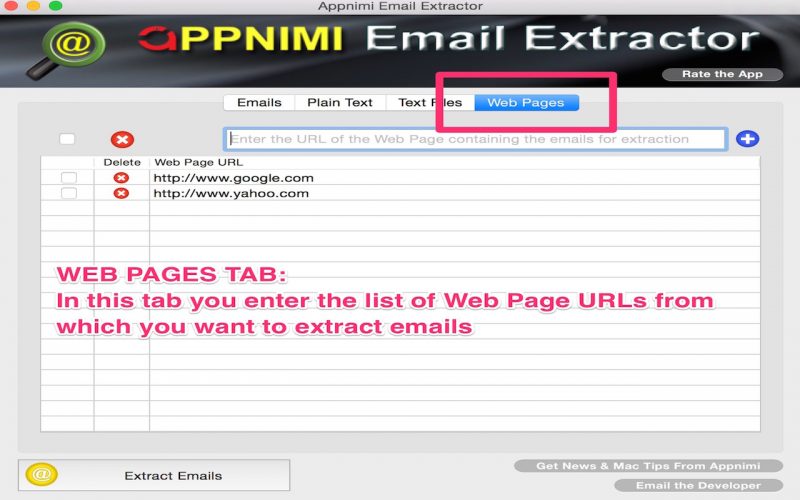 Appnimi Email Extractor