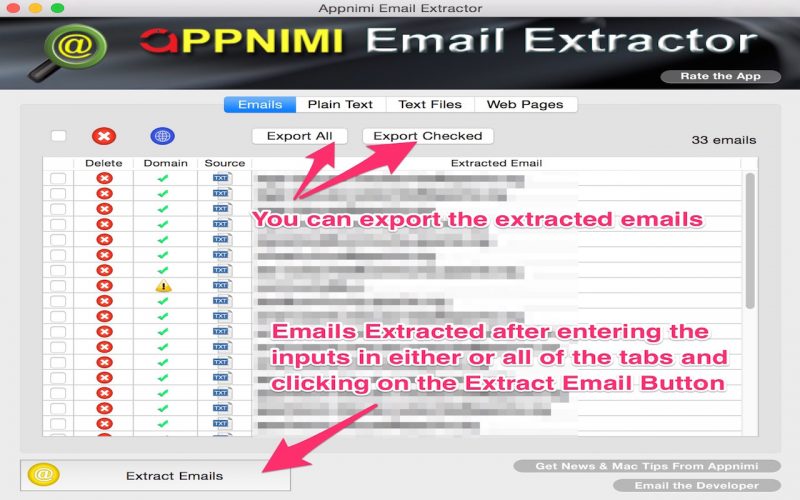 Appnimi Email Extractor screenshot